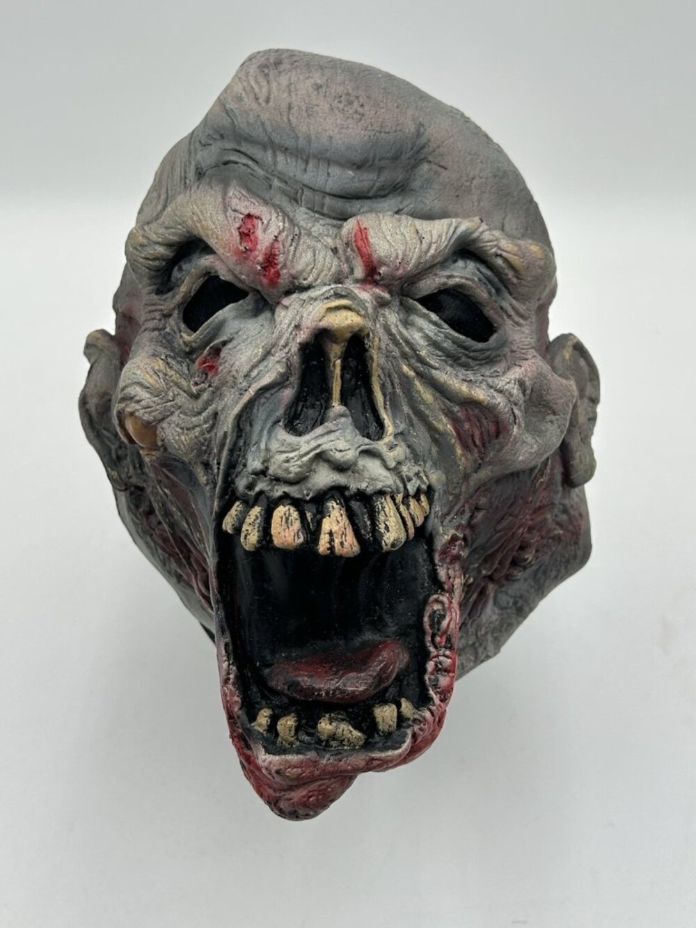 Easter Unlimited Gray Undead Skeleton Zombie Head Halloween Mask 2012 Fun World